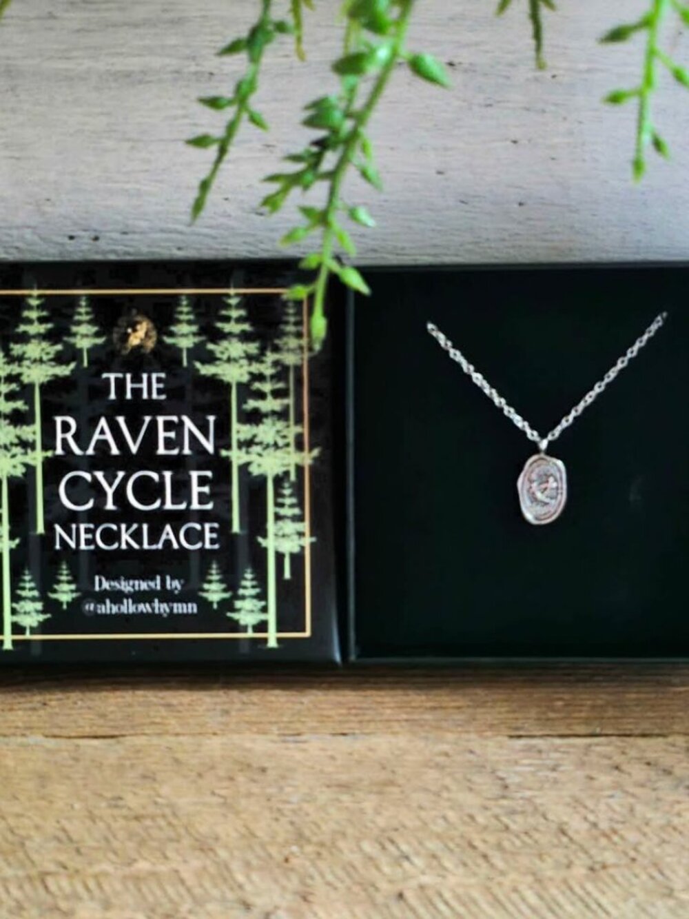 New Fairyloot The Raven Cycle Raven Boys Maggie Stiefvater Silver Tone Necklace